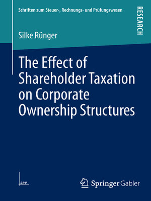cover image of The Effect of Shareholder Taxation on Corporate Ownership Structures